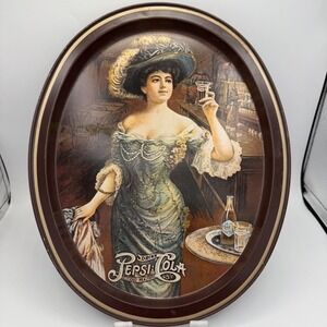 Vintage Pepsi Cola Tray Fabcraft Frenchtown NJ Advertising Soda‎ Pop 5 Cent